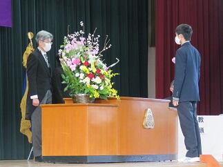 三カ年皆勤賞授与